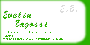 evelin bagossi business card